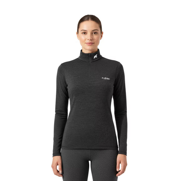 Bjork Zip 210 Women - Grey Zinal - Fjork Merino
