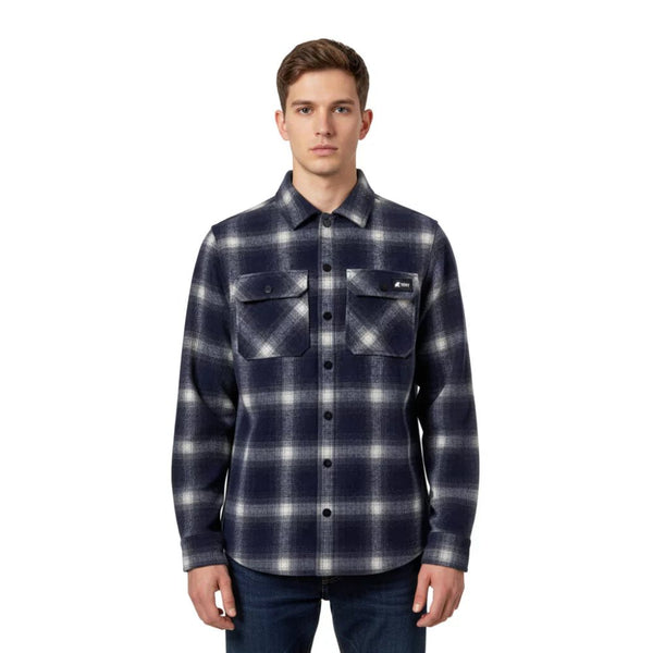 Chemise Trekking Merino Men - Blue - Fjork Merino