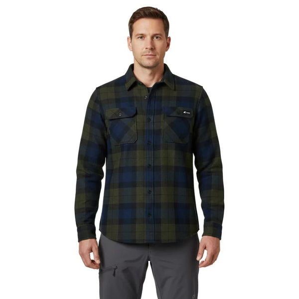 Chemise Trekking Merino Men - Green Blue - Fjork Merino