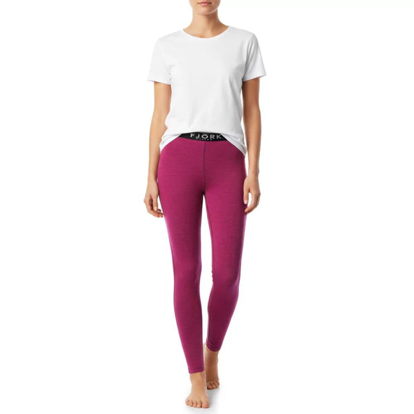 Legging Bjork 210 Women - Pink Montana - Fjork Merino