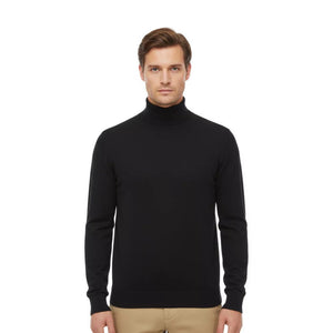 Pull City col roulé men (pré - commande) - Black Laax - Fjork Merino