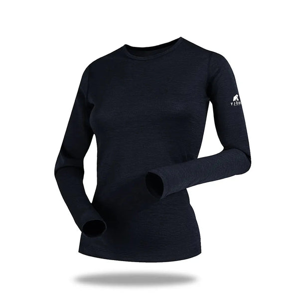 Bjork 210 Women ♻️ - FJORK Merino - Black Laax - Baselayers