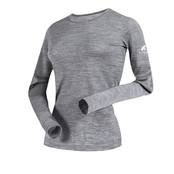 Bjork ML 140 Women - Grey Saas Fee - Fjork Merino