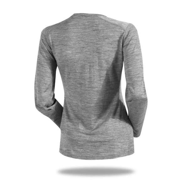 Bjork ML 140 Women ♻️ - FJORK Merino - Grey Saas Fee - Baselayers