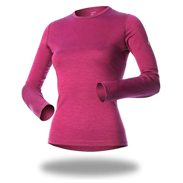 Bjork ML 140 Women ♻️ - FJORK Merino - Pink Montana - Baselayers