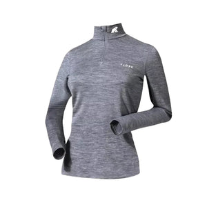 Bjork Zip 210 Women (2022) - Grey Saas Fee - Fjork Merino