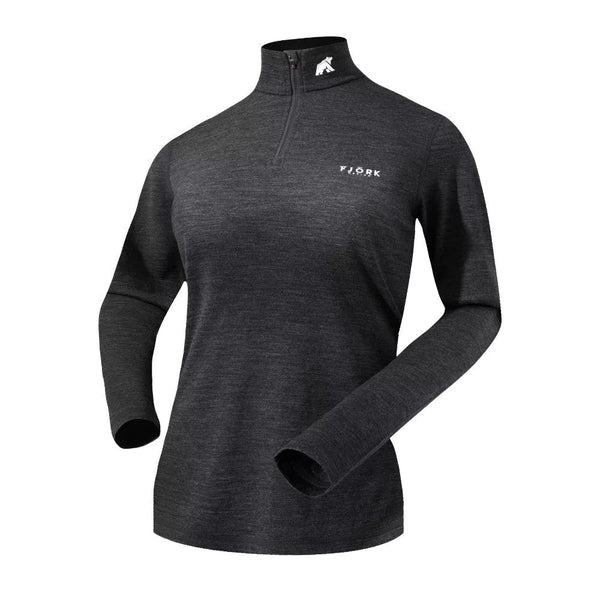 Bjork Zip 210 Women - Grey Zinal - Fjork Merino