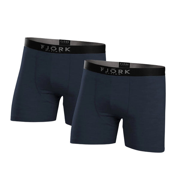 Boxers Strahlorn - Pack de 2 - Blue St Moritz - Fjork Merino