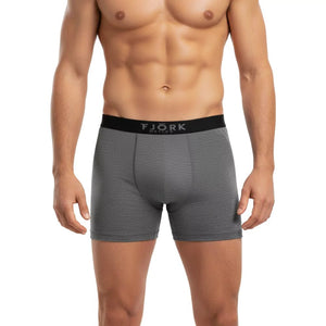 Boxers Strahlorn - Pack de 2 - Grey Black - Fjork Merino