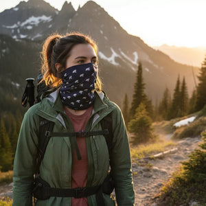 Cache cou réversible - Blue St Moritz - Fjork Merino