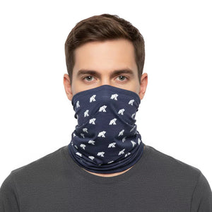 Cache cou réversible - Blue St Moritz - Fjork Merino