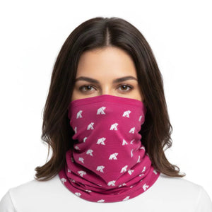 Cache cou réversible - Pink Montana - Fjork Merino