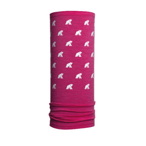 Cache cou réversible - Pink Montana - Fjork Merino