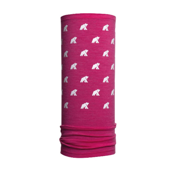 Cache cou réversible - Pink Montana - Fjork Merino