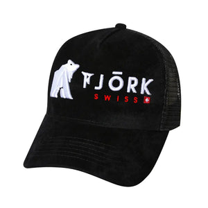 Casquette Baseball Fjork Merino - Black / White logo - Fjork Merino