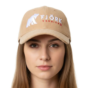Casquette Baseball Fjork Merino - Brown White logo - Fjork Merino