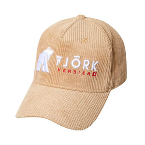 Casquette Baseball Fjork Merino - Brown White logo - Fjork Merino