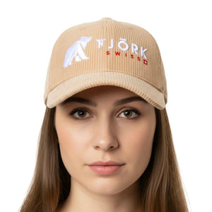 Casquette Baseball Fjork Merino - Brown White logo - Fjork Merino