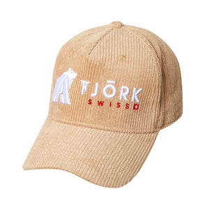 Casquette Baseball Fjork Merino - Brown White logo - Fjork Merino