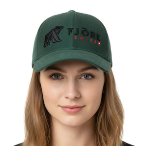 Casquette Baseball Fjork Merino - Kaki / Black logo - Fjork Merino