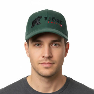 Casquette Baseball Fjork Merino - Kaki / Black logo - Fjork Merino