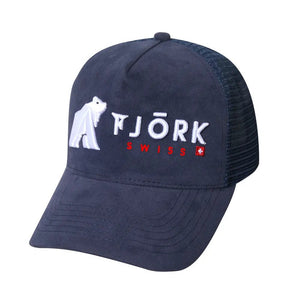 Casquette Baseball Fjork Merino - Navy / White logo - Fjork Merino