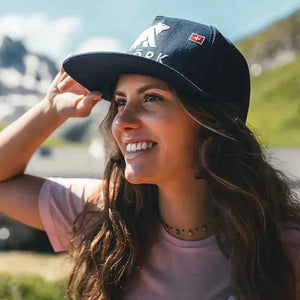 Casquette Trucker - Navy / White logo - Fjork Merino