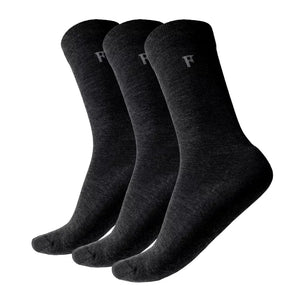 Chaussettes City - Pack de 3 paires - Black Laax - Fjork Merino