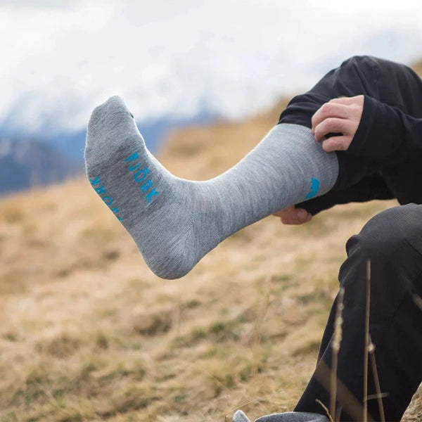 Chaussettes Classic Cut - Pack de 3 paires - Grey Saas Fee - Fjork Merino