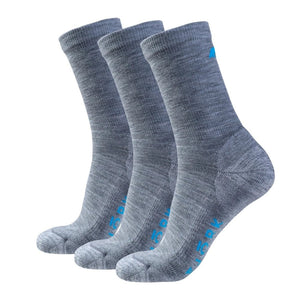 Chaussettes Classic Cut - Pack de 3 paires - Grey Saas Fee - Fjork Merino