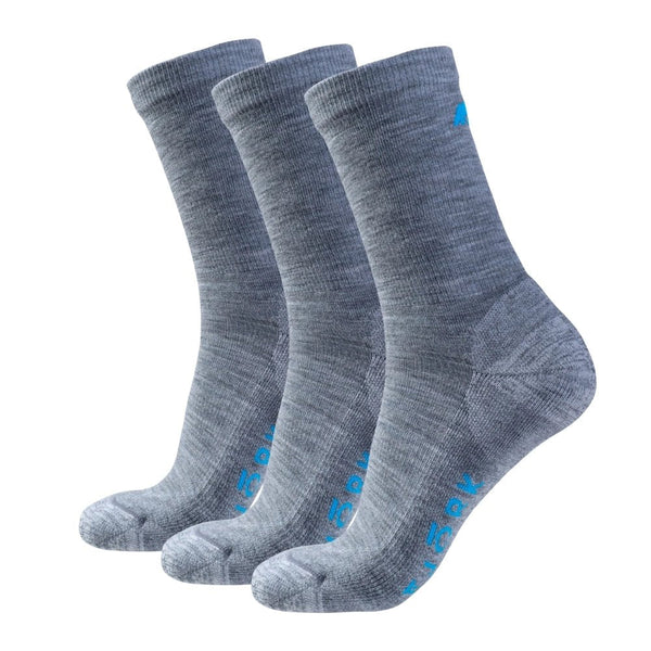 Chaussettes Classic Cut - Pack de 3 paires - Grey Saas Fee - Fjork Merino