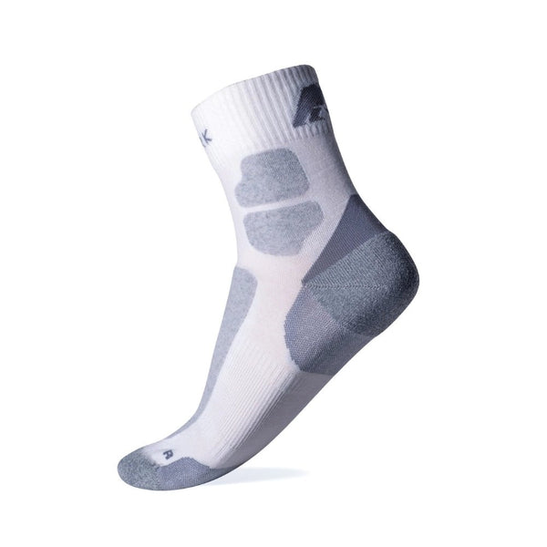 Chaussettes Run 90 - Pack de 3 paires - Blanc et Gris - Fjork Merino