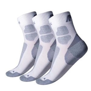 Chaussettes Run 90 - Pack de 3 paires - Blanc et Gris - Fjork Merino