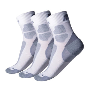 Chaussettes Run 90 - Pack de 3 paires - Blanc et Gris - Fjork Merino