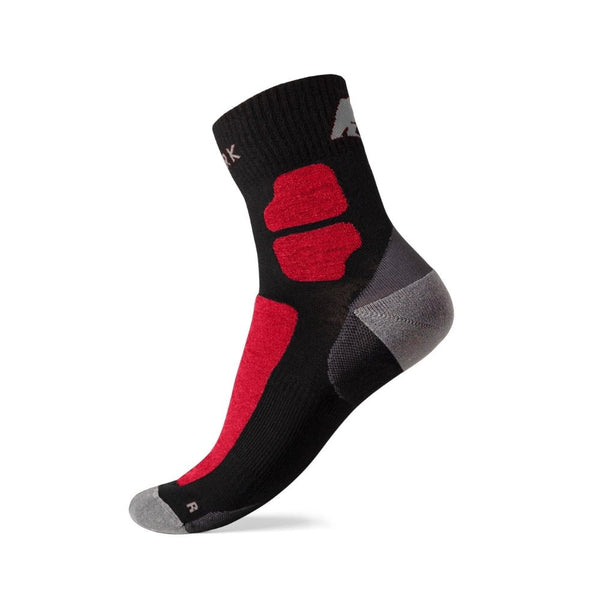 Chaussettes Run 90 - Pack de 3 paires - Rouge et Noir - Fjork Merino