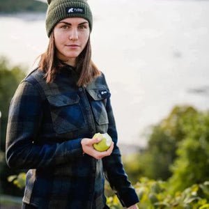 Chemise Trekking Merino Women - Green Blue - Fjork Merino