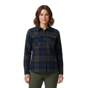 Chemise Trekking Merino Women - Green Blue - Fjork Merino