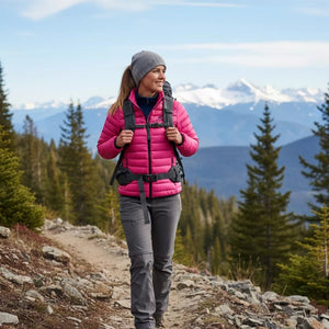 Doudoune Merino Nordend ML Women (pré - commande) - Pink Montana - Fjork Merino