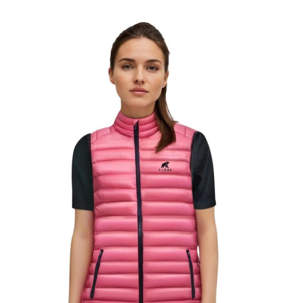 Doudoune sans manches Merino Nordend Women 📦 - Pink Montana - Fjork Merino