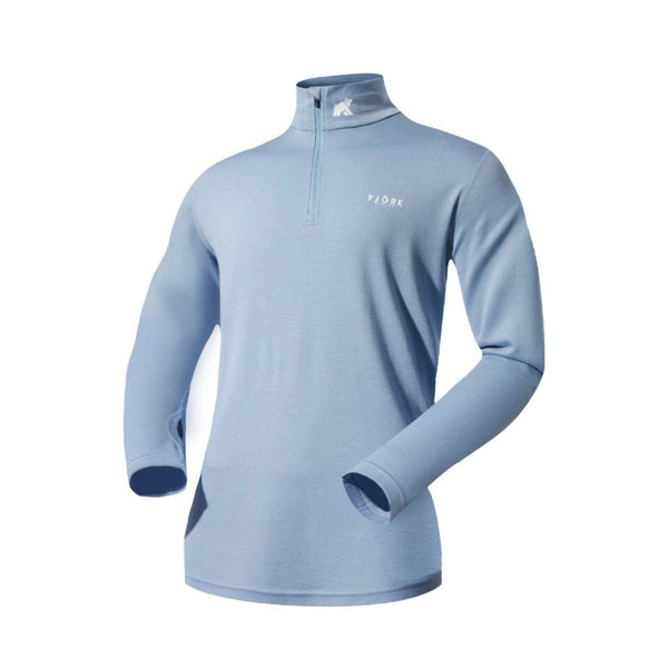 Finn Zip 210 Men - Blue Aletsch - Fjork Merino