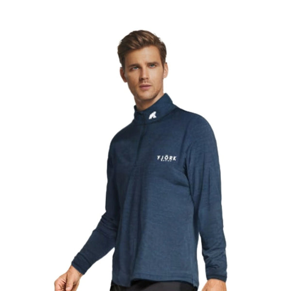 Finn Zip 210 Men 📦 - Blue St Moritz - Fjork Merino