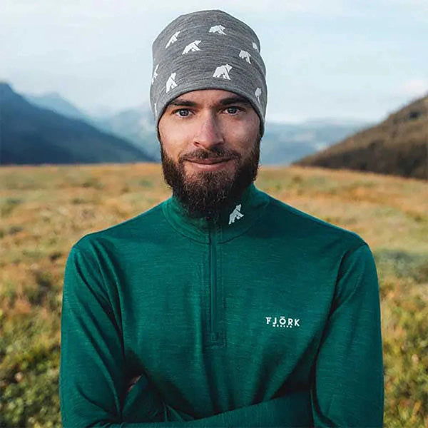 Finn Zip 210 Men ♻️ - FJORK Merino - Green Wengen - Baselayers