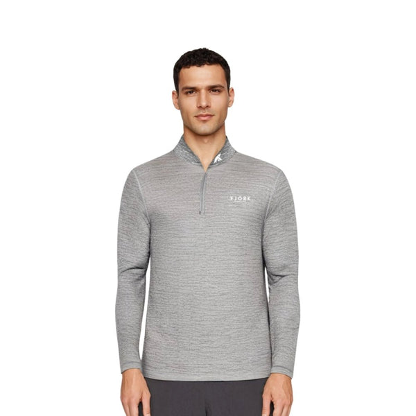 Finn Zip 210 Men 📦 - Grey Saas Fee - Fjork Merino