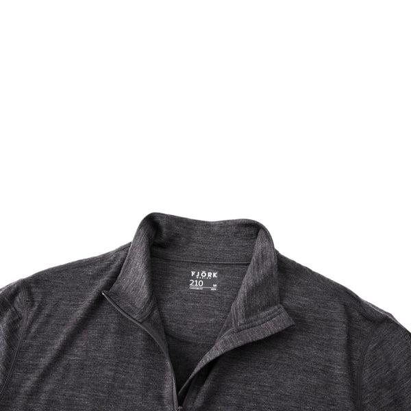 Finn Zip 210 Men - Grey Zinal - Fjork Merino