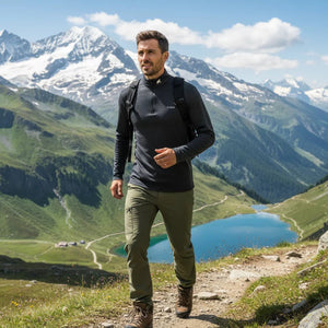 Finn Zip 210 Men - Grey Zinal - Fjork Merino