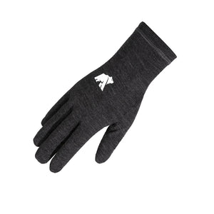 Gants de running Bishorn, coloris Grey Zinal, laine mérinos, Fjork Merino