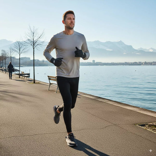 Gants de running Bishorn - Grey Zinal - Fjork Merino