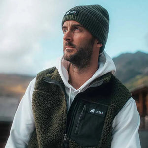 Gilet Fleece Pilatus MC Men ♻️ - FJORK Merino - Green Gstaad - Fleeces