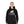 Hoodie Titlis Women - Black / White logo - Fjork Merino