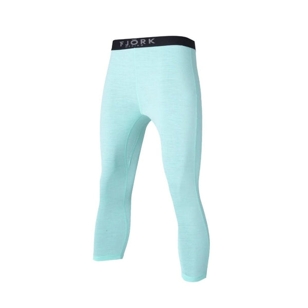 Legging Bjork 210 3/4 Women (2024) - Green Engelberg - Fjork Merino